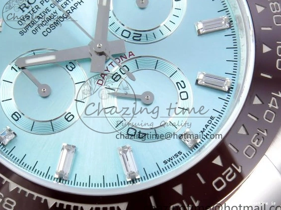 1218 SportInspired DAYTONA 116506 QF 1:1 BEST EDITION ICE BLUE DIAL CRYSTAL MARKERS ON SS BRACELET SH4130 V3 (GAIN WEIGHT) 1770